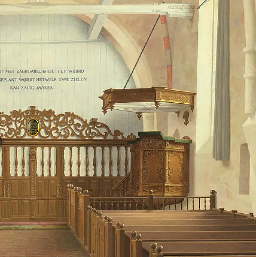 De Andreaskerk in Westeremden (13e eeuw), voor de restauratie^Art Revisited Shop