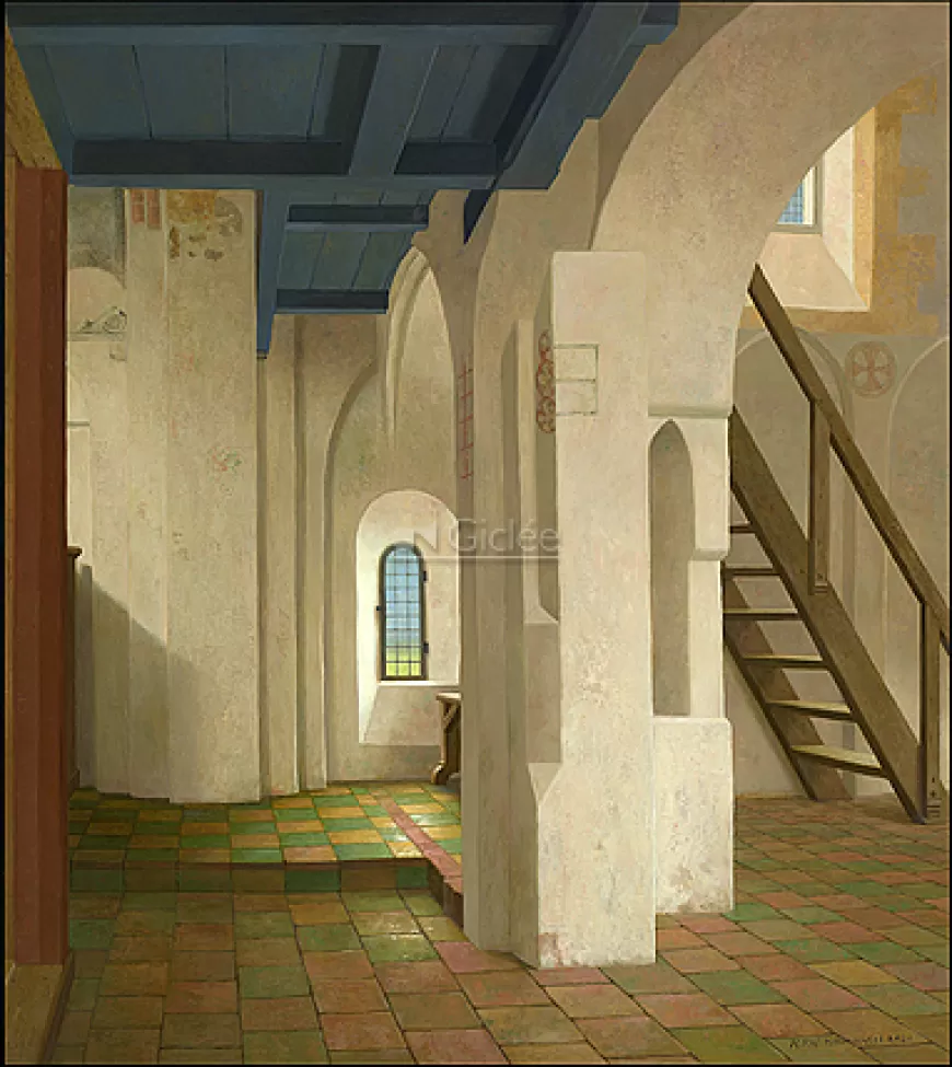 Onder het doksaal van de kerk in Krewerd^Art Revisited Cheap