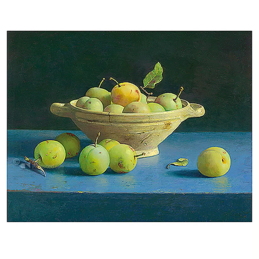 Art Revisited Schaal met pruimen | Wenskaarten