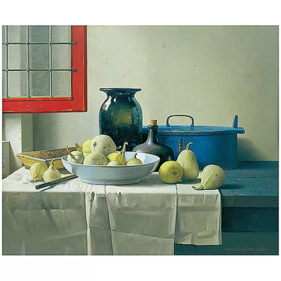 Art Revisited Stilleven met open raam (Rembrandts atelier) | Wenskaarten
