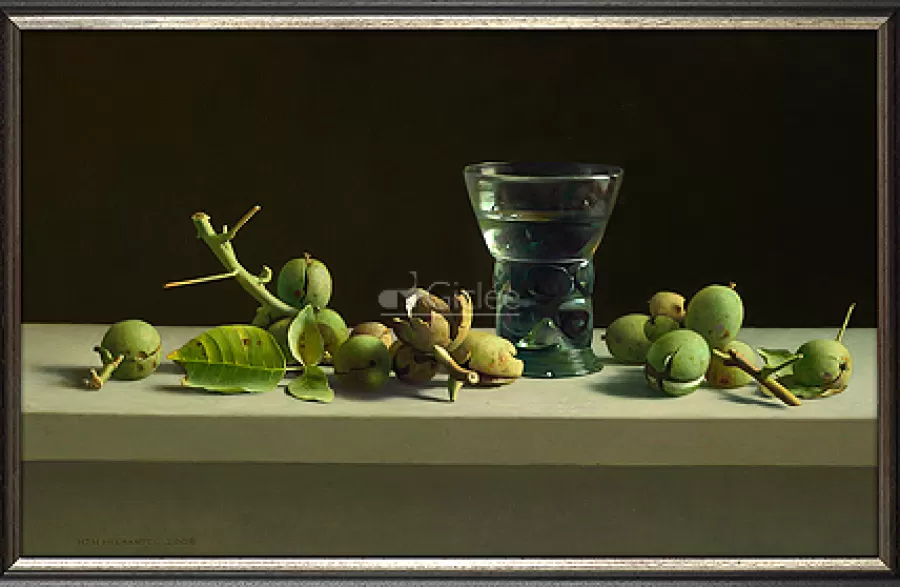 Art Revisited Stilleven met walnoten en romeins glas | Giclées